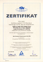 HP0 TUV Сертификат
